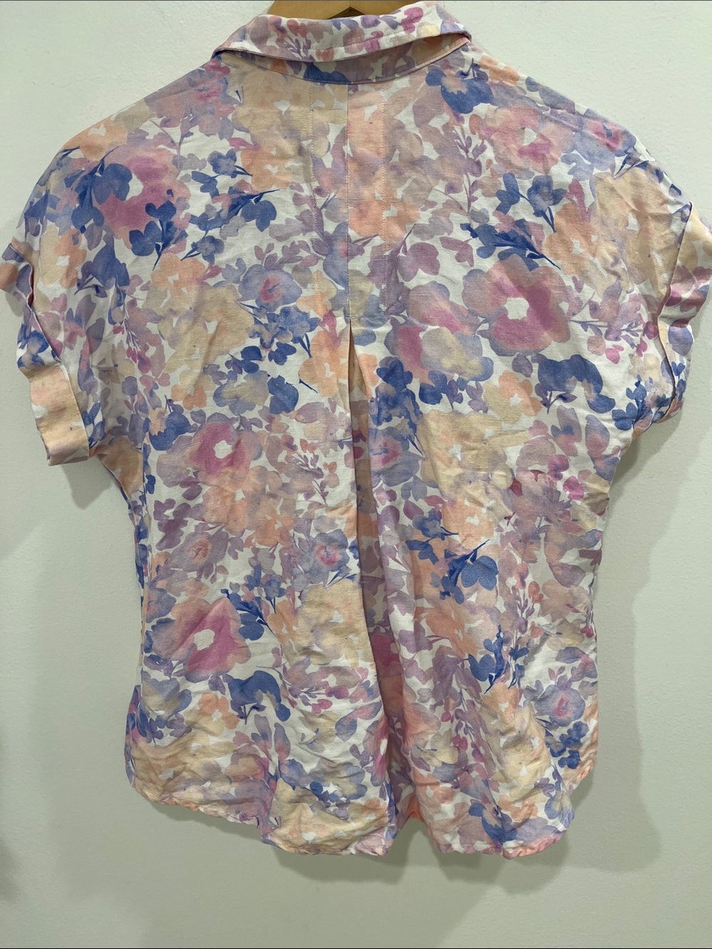 Anthropologie Cloth & Stone Linen Floral Button Down Shirt - Picture 5 of 5